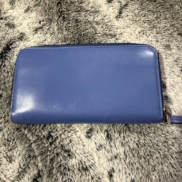 Fendi Periwinkle Leather Zip Wallet - Picture 2 of 7